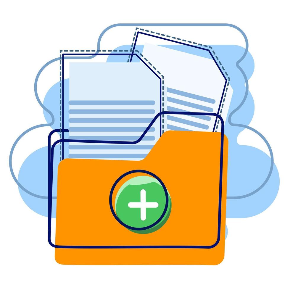 Concept of Drag and Drop documents or files, Add document file button. modern graphic elements for landing page, blank state ui, infographics, icons. flat design illustration. vector