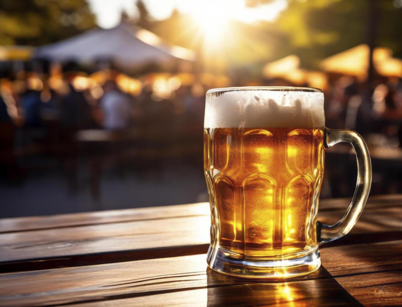 Mug of beer photo