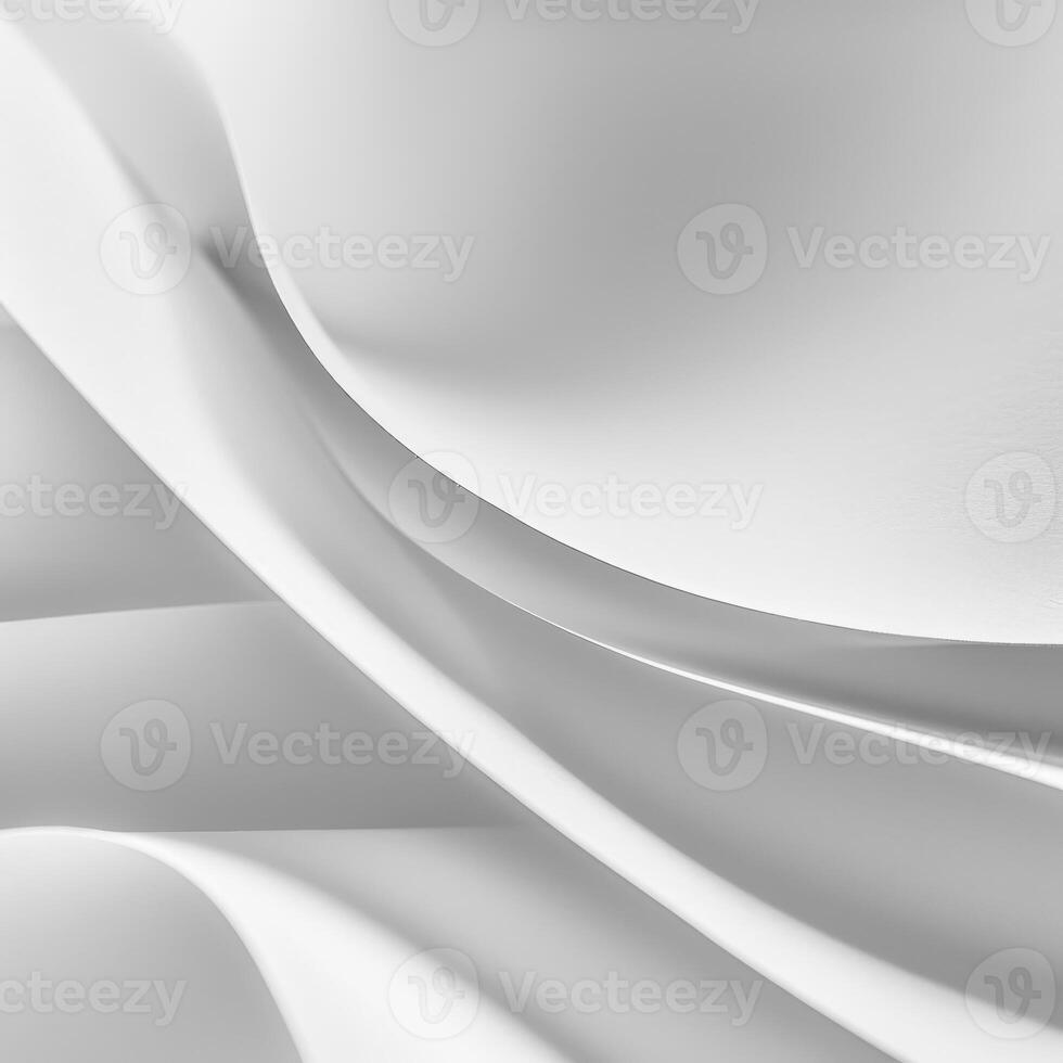 Elegant white curves enveloped in a tranquil embrace photo