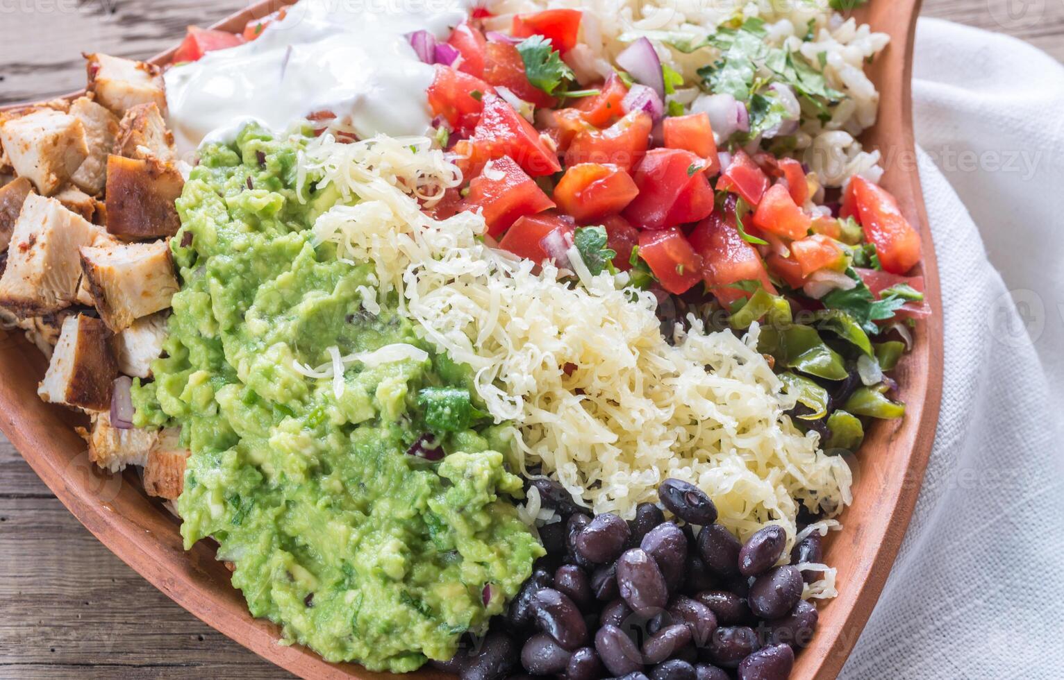 Chicken burrito bowl photo