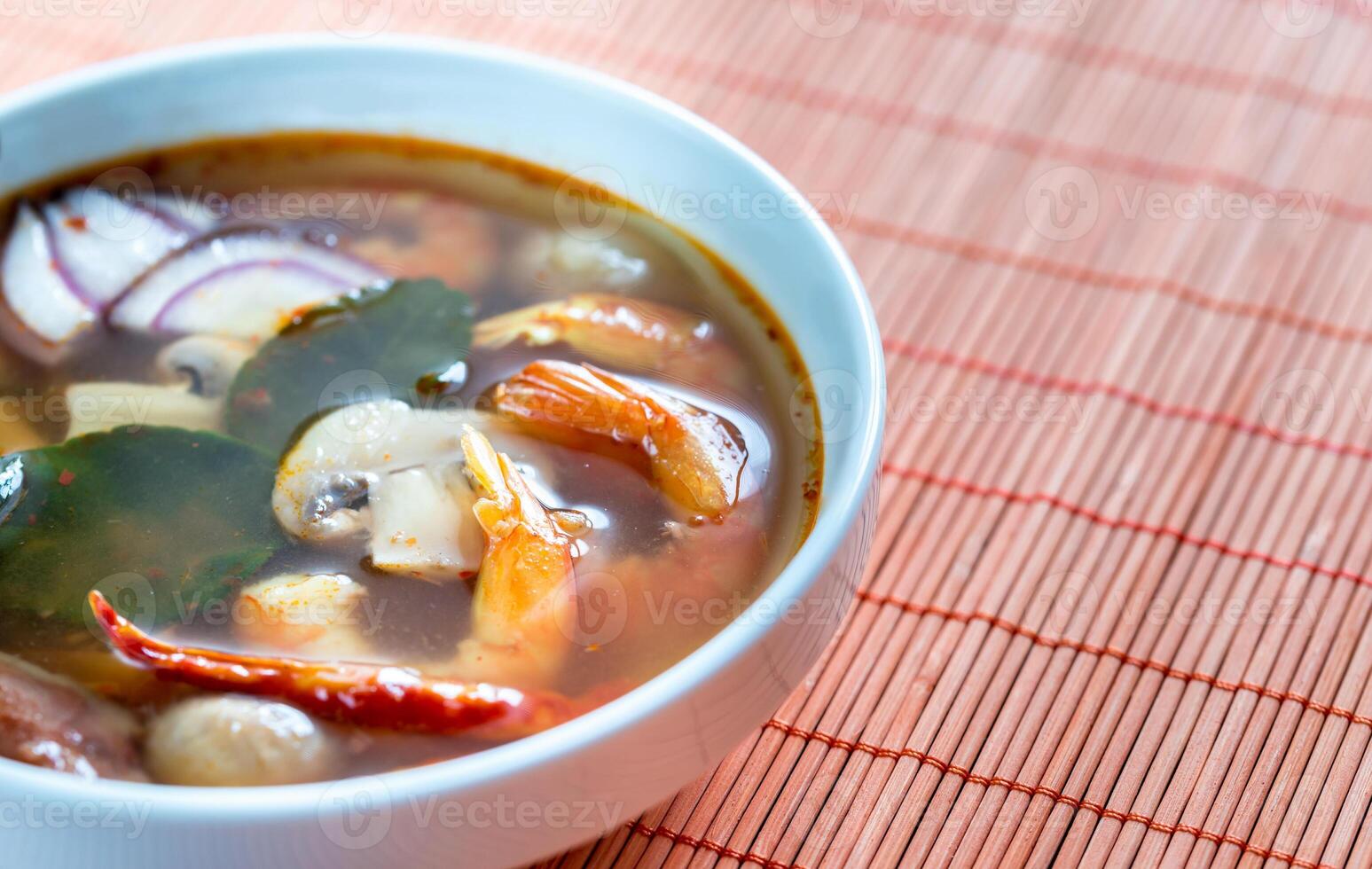 Thai tom yum soup photo