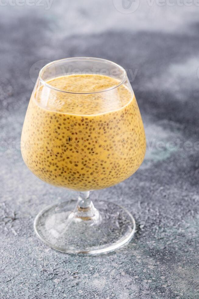 Mango chia pudding photo