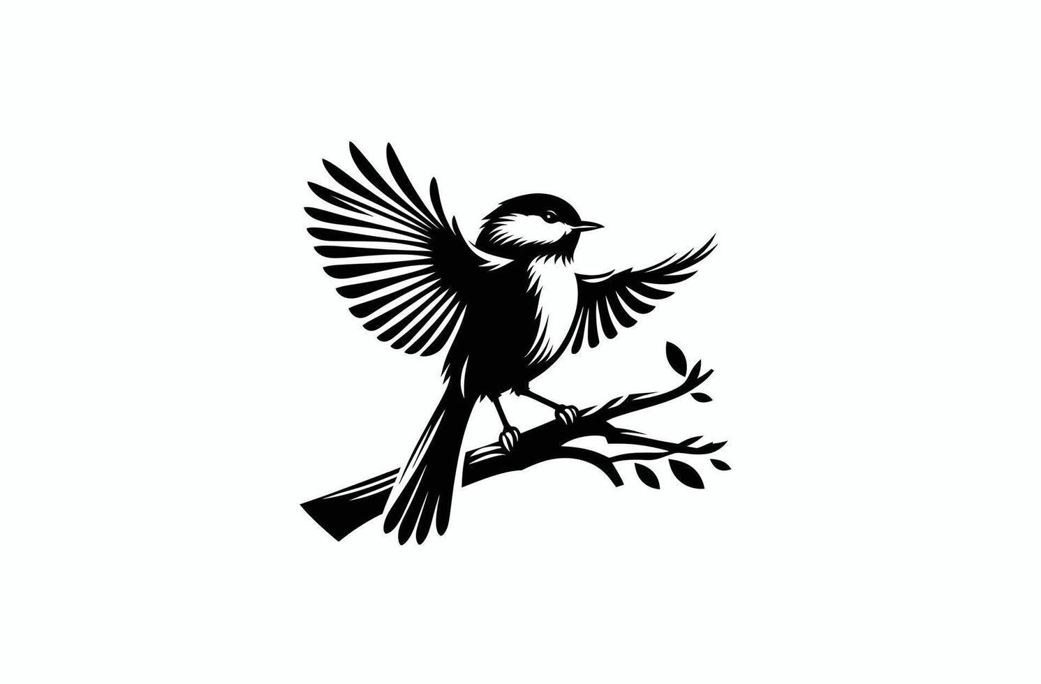 Bird silhouette illustration vector