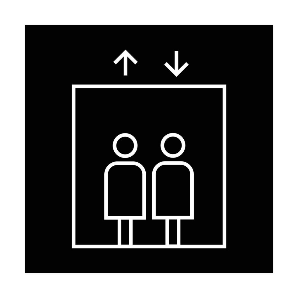 Elevator icon on white background vector