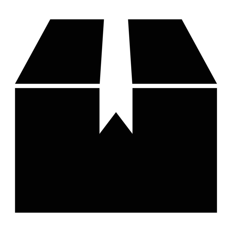 box icon on white background vector