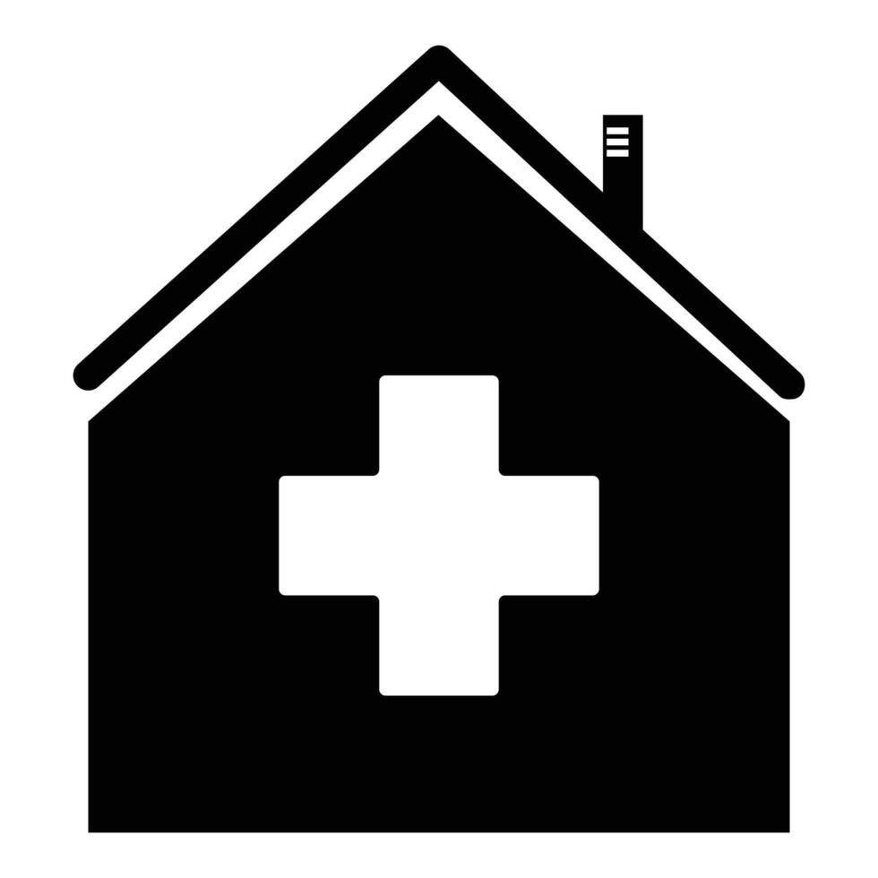 Clinic icon on white background vector