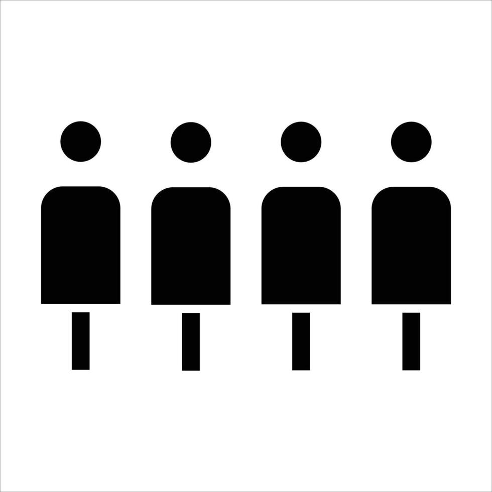 people icon on white background vector