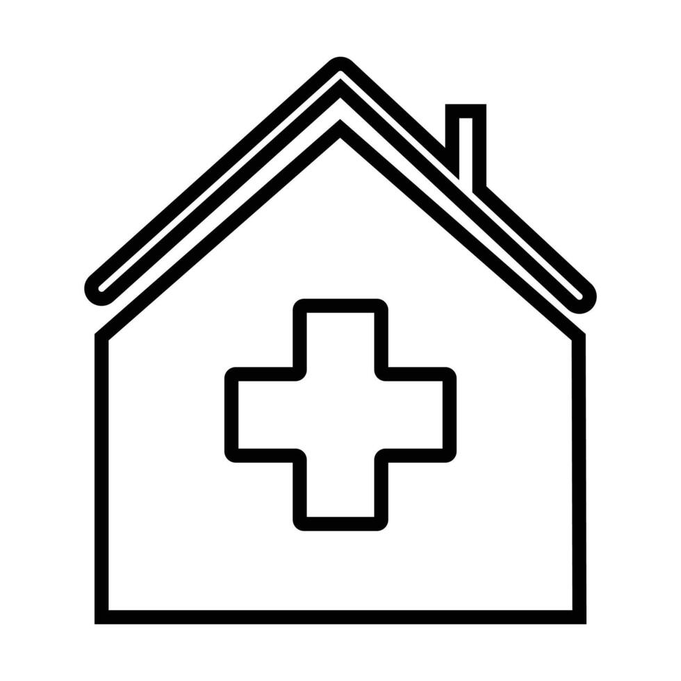 Clinic icon on white background vector