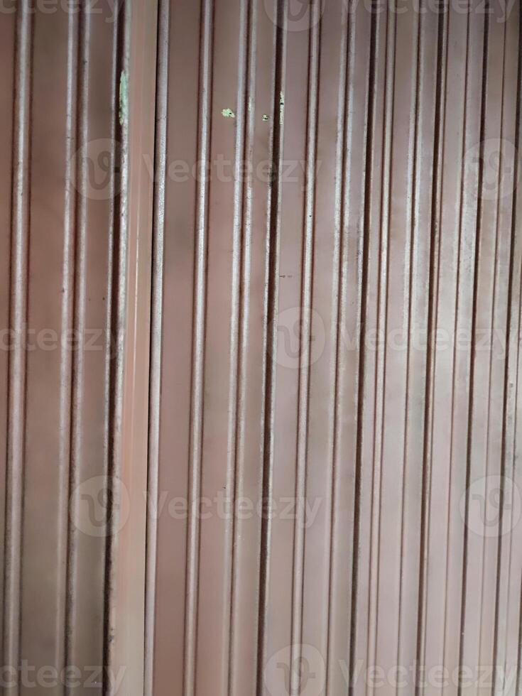 Closed roll up door steel line texture photo