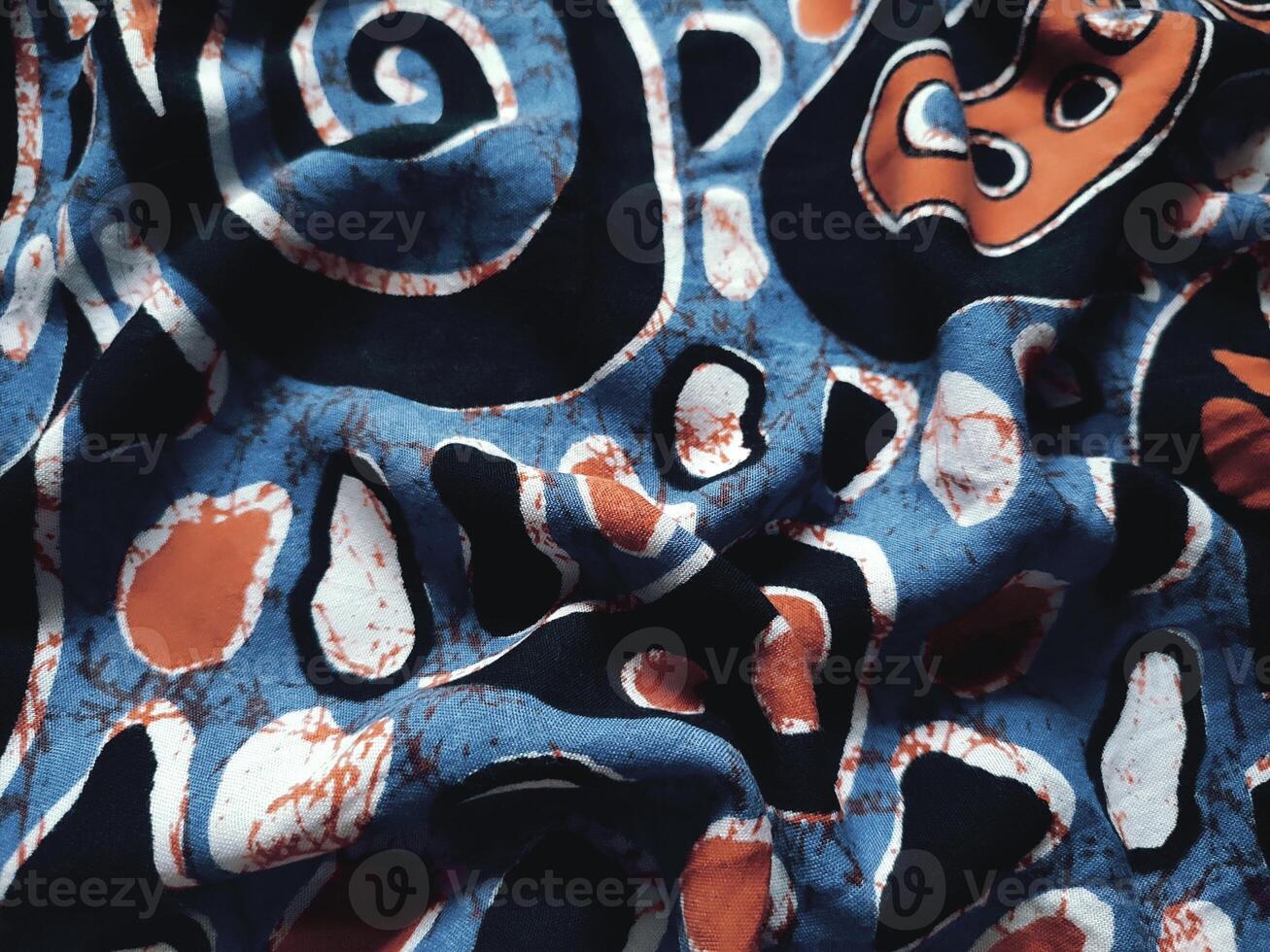 Indonesian Motif Batik Textile Patterns and Textures Modern 2d batik cloth ornaments photo