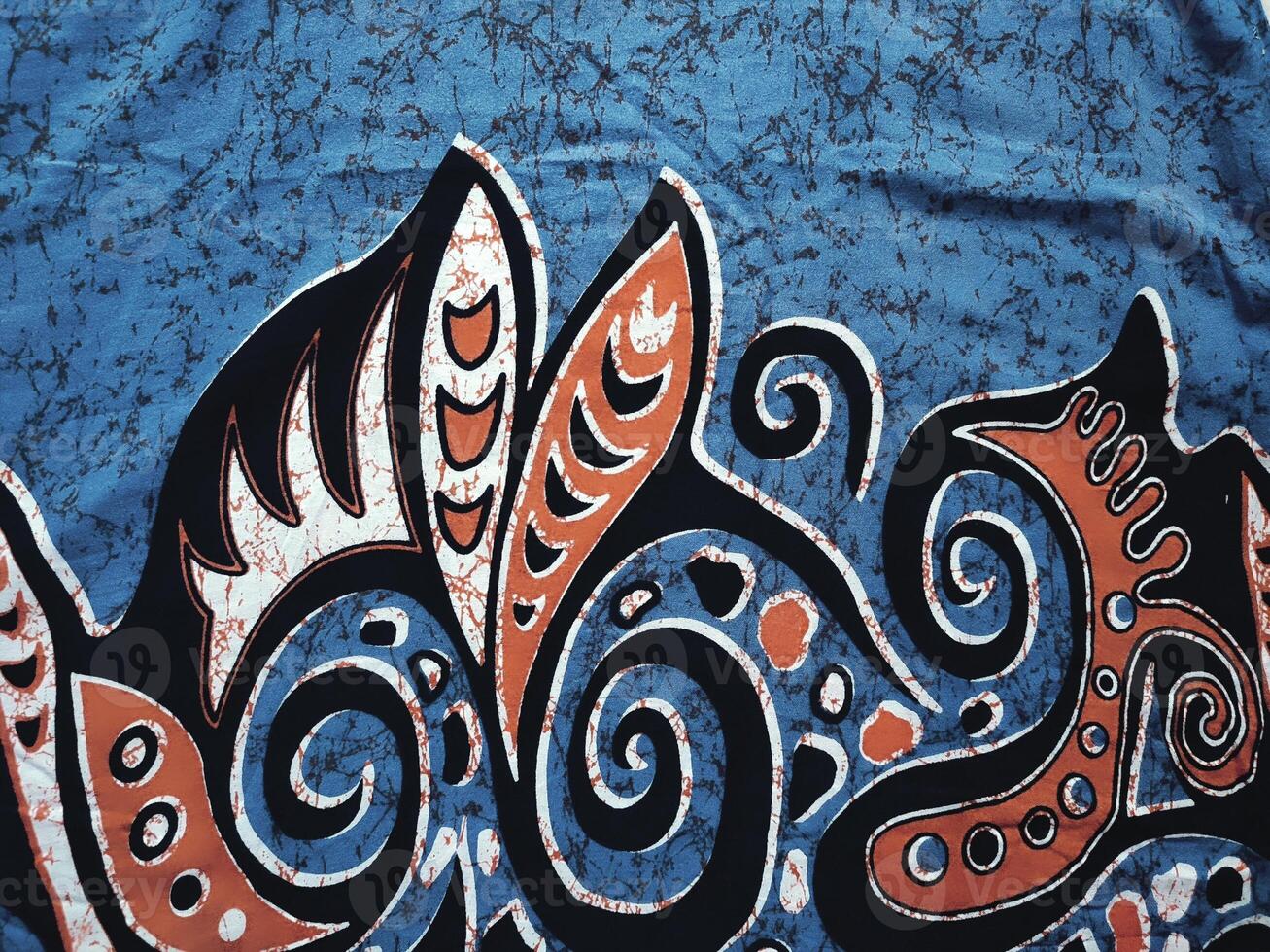 Indonesian Motif Batik Textile Patterns and Textures Modern 2d batik cloth ornaments photo