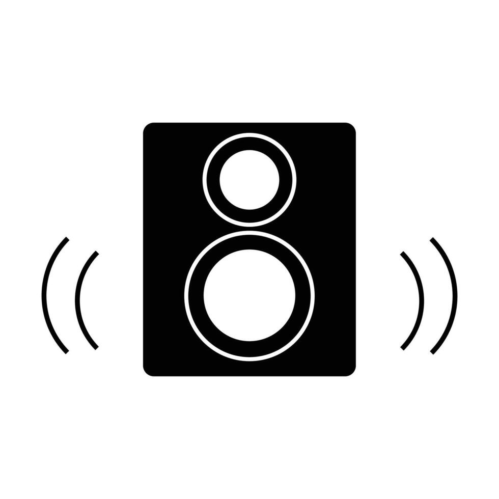 Speaker icon on white background vector