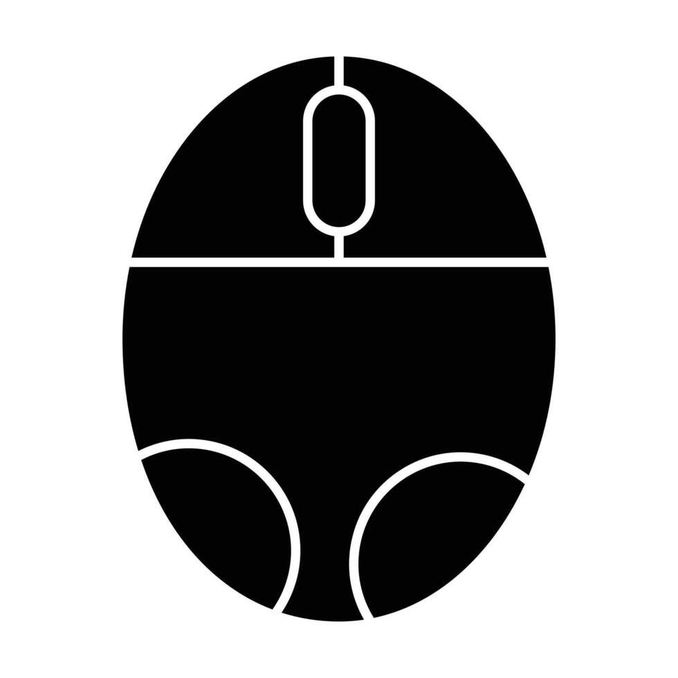 mouse icon on white background vector