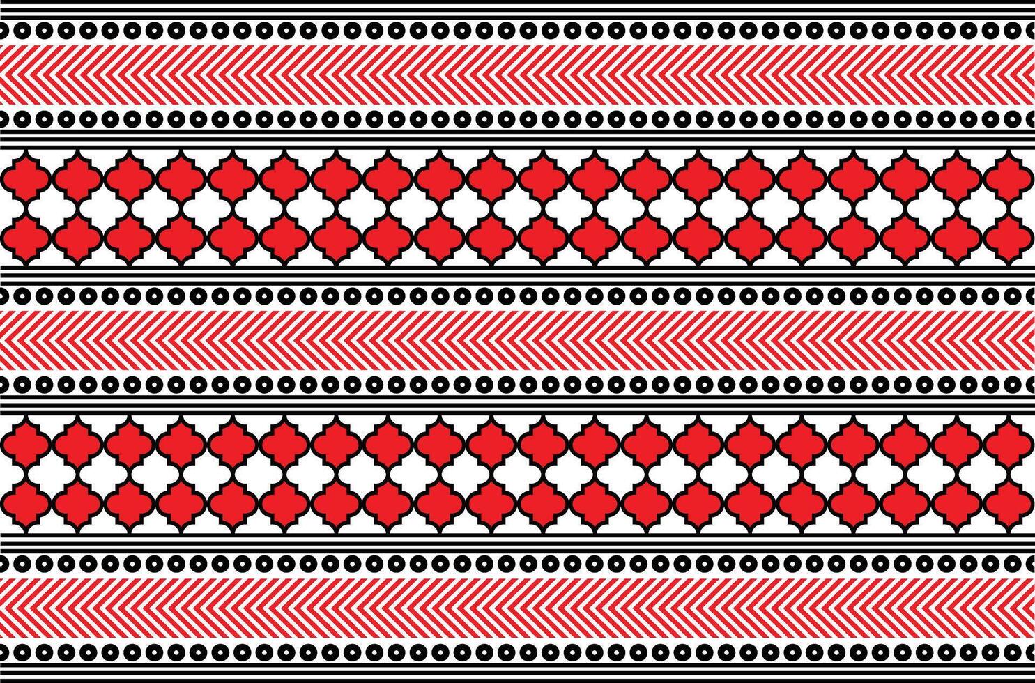 Textile fabric border motif pattern for a geometric oriental seamless pattern. Border decoration. Design for background, wallpaper, illustration, textile, batik, carpet, fabric, clothing vector