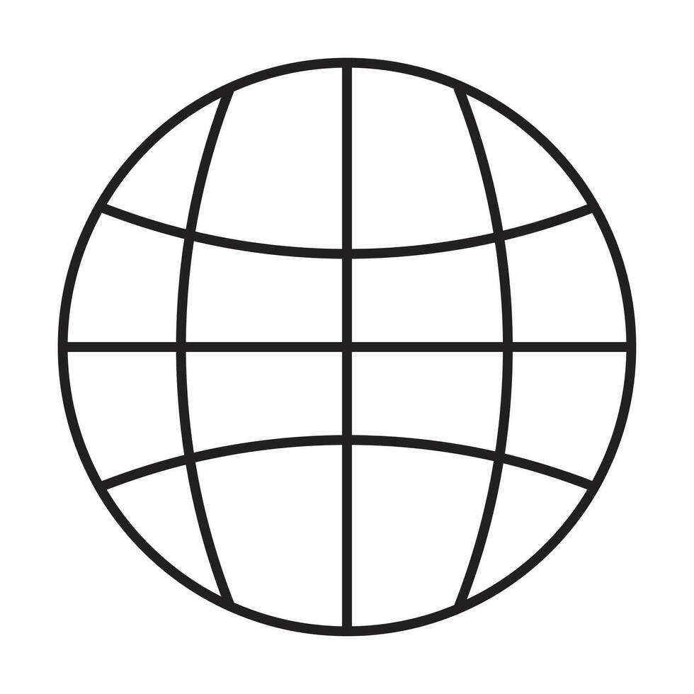 world icon on white background vector