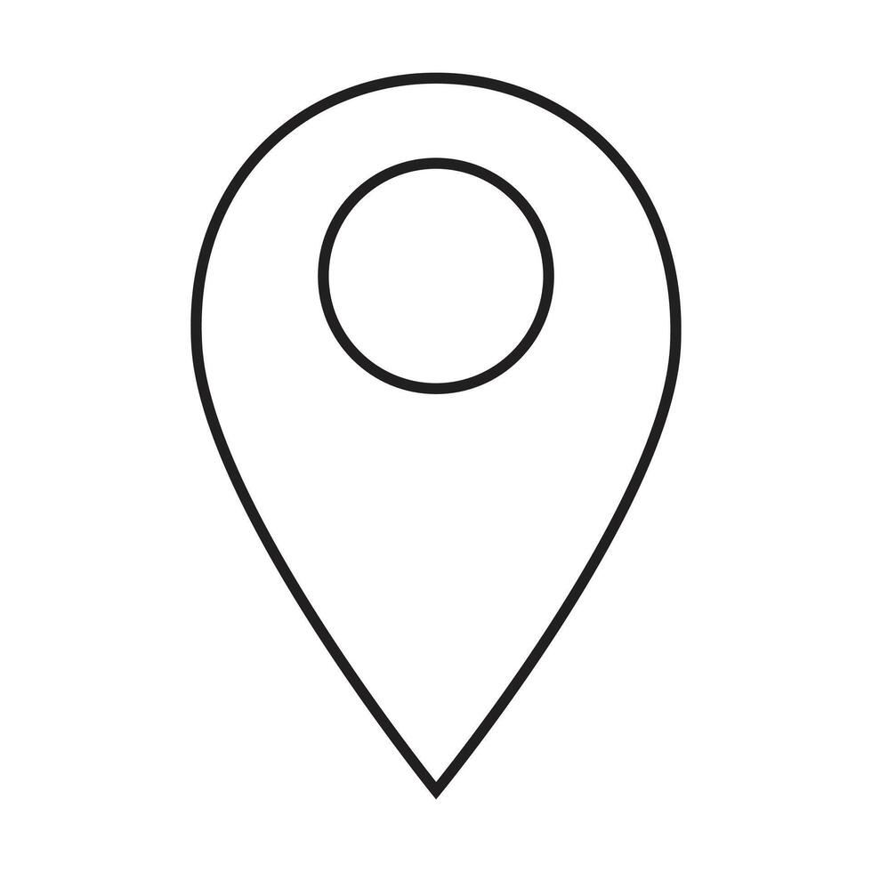 location icon on white background vector