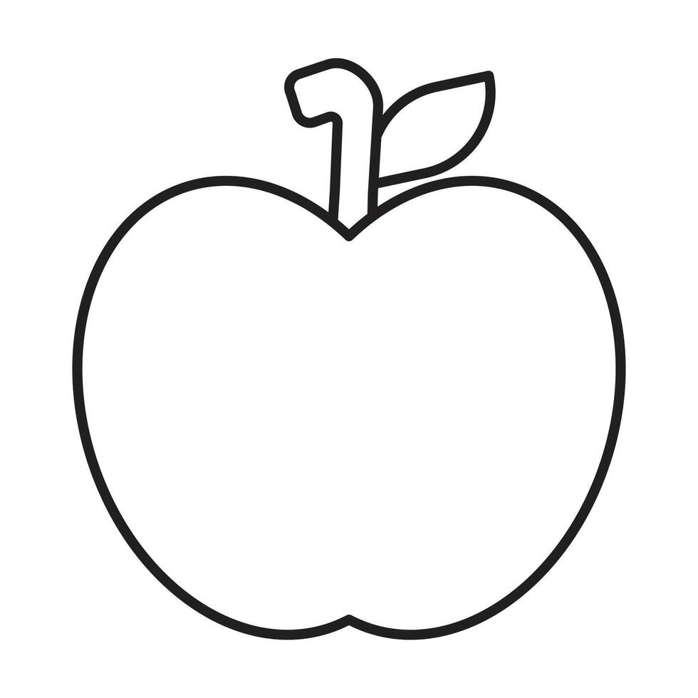 apple icon on white background vector