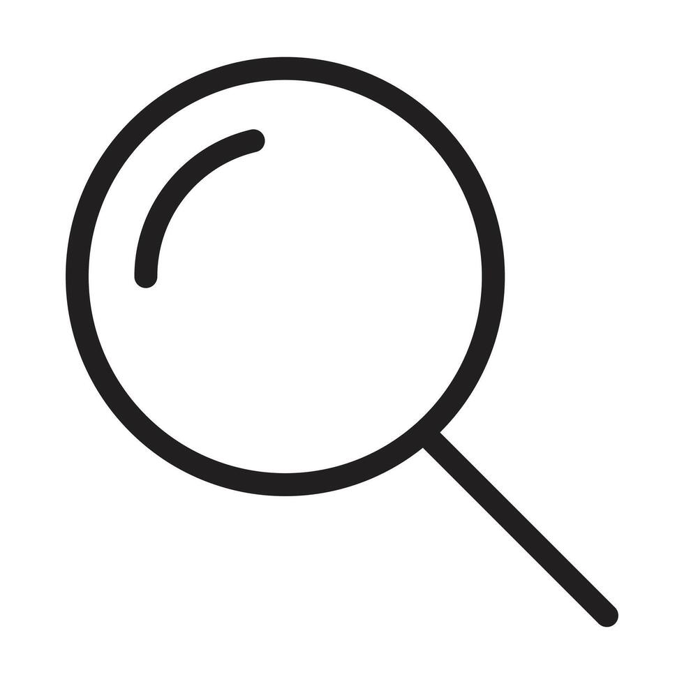 search icon on white background vector