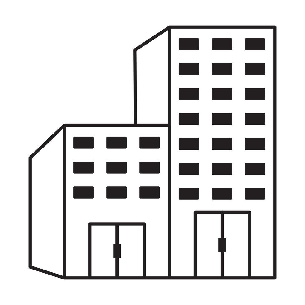 Condo icon on white background vector
