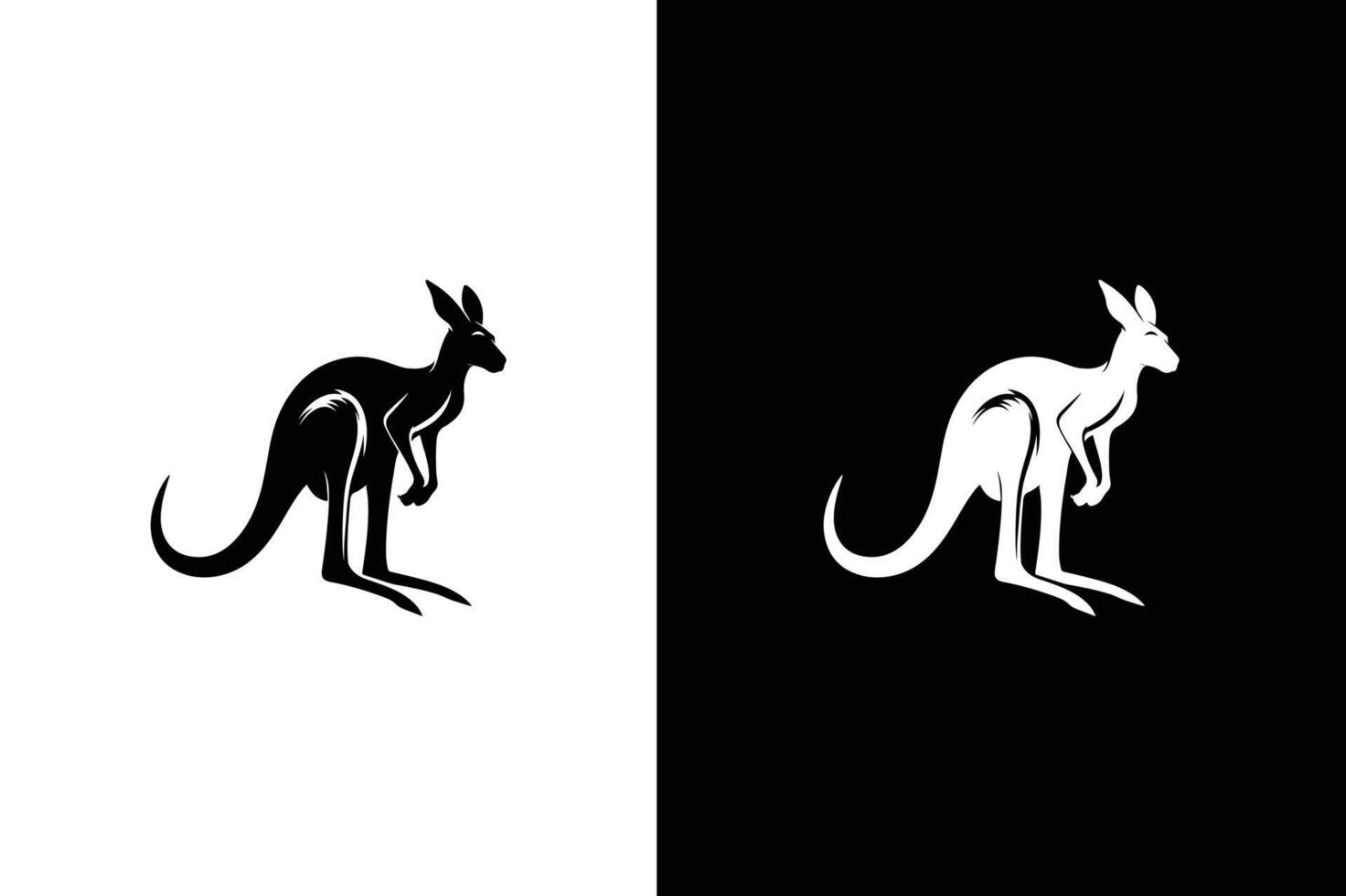 Kangaroo silhouette. Kangaroo, animal icon. filled flat sign for web design. vector