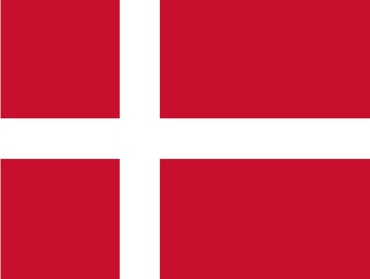 Denmark flag design vector