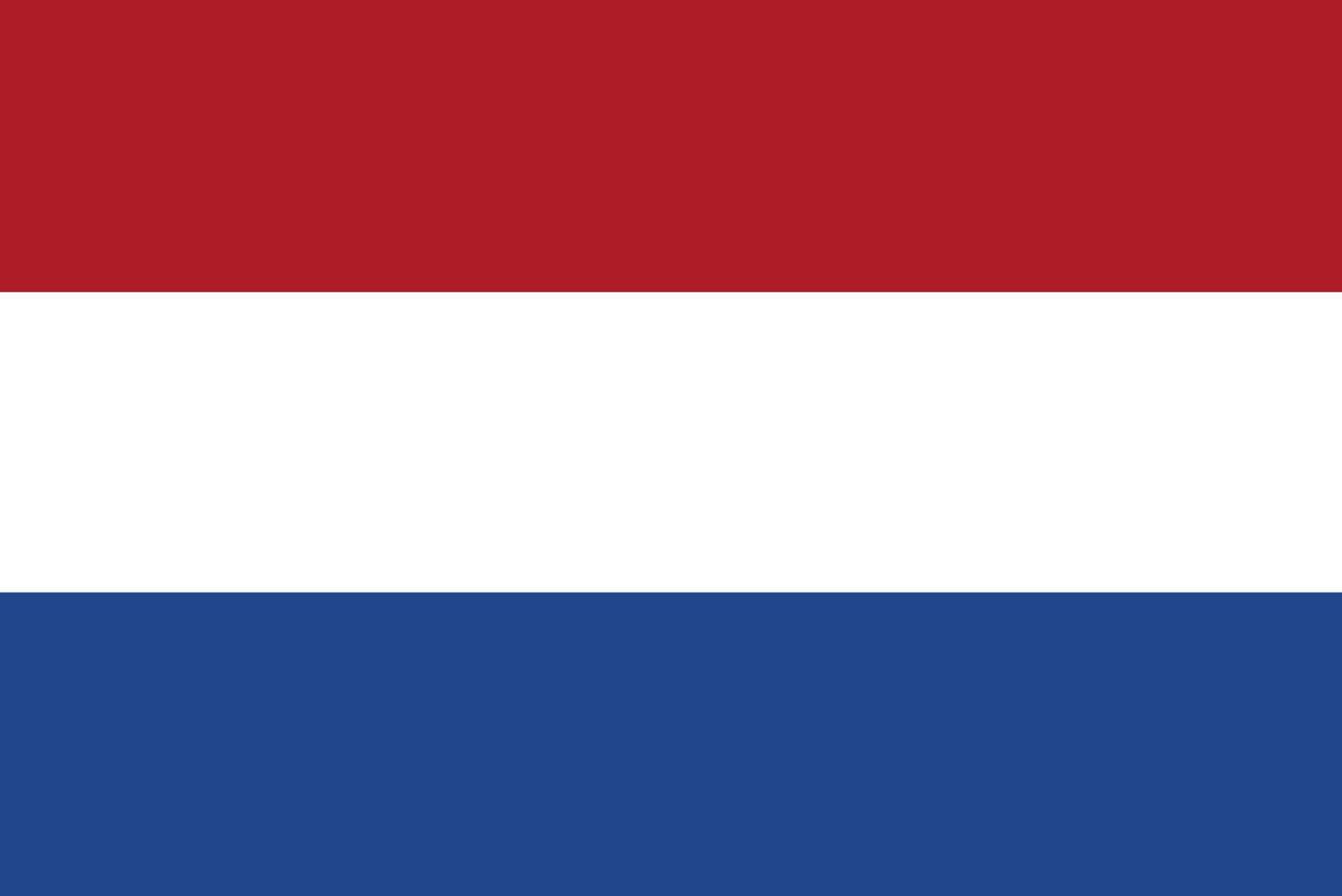 Netherlands flag design vector