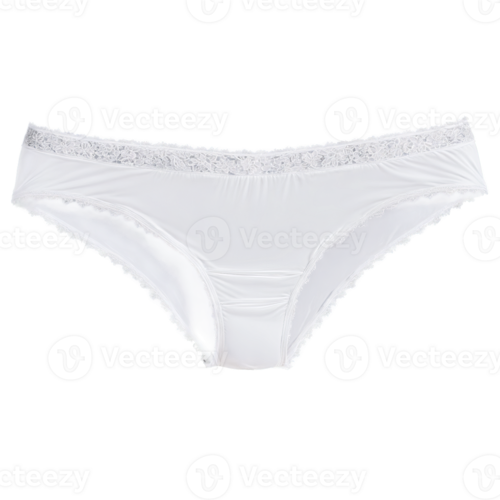 White Cotton Underwear A pair of white cotton women s underwear with a simple png