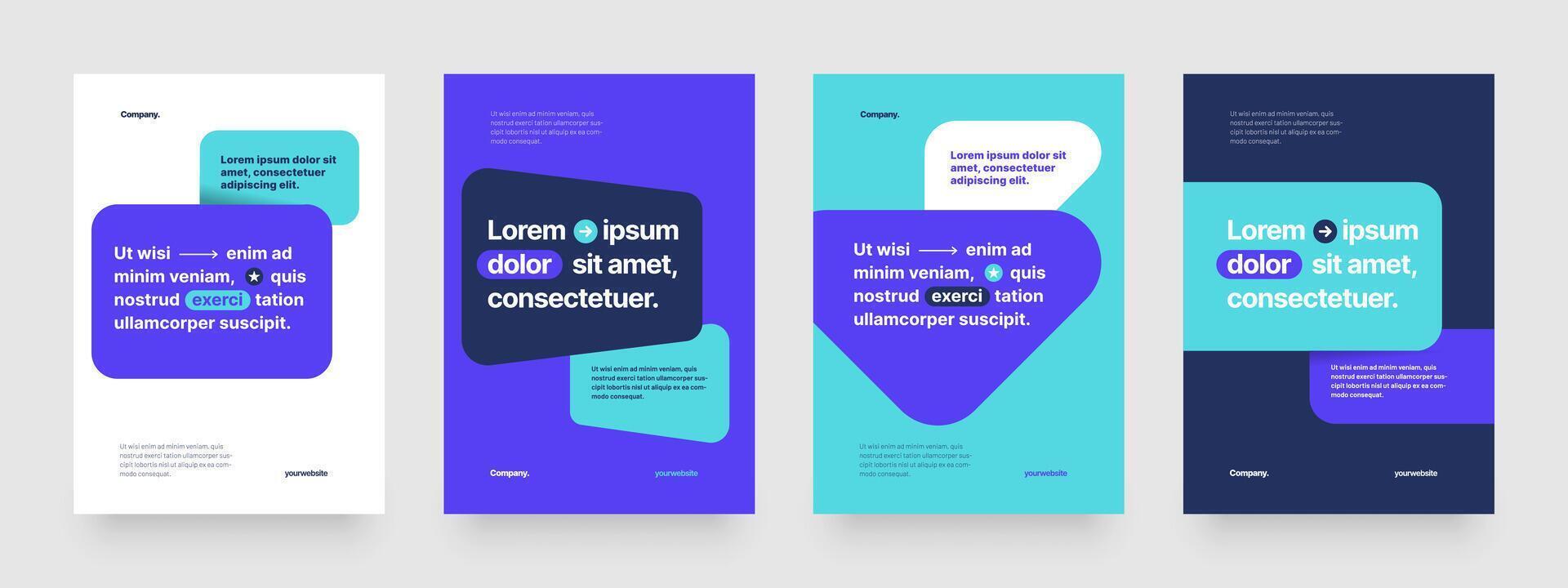 Simple layout template for events, companies or any business related. With a frame for your message. Design for flyer, poster, cover, brochure, banner or any layout. vector