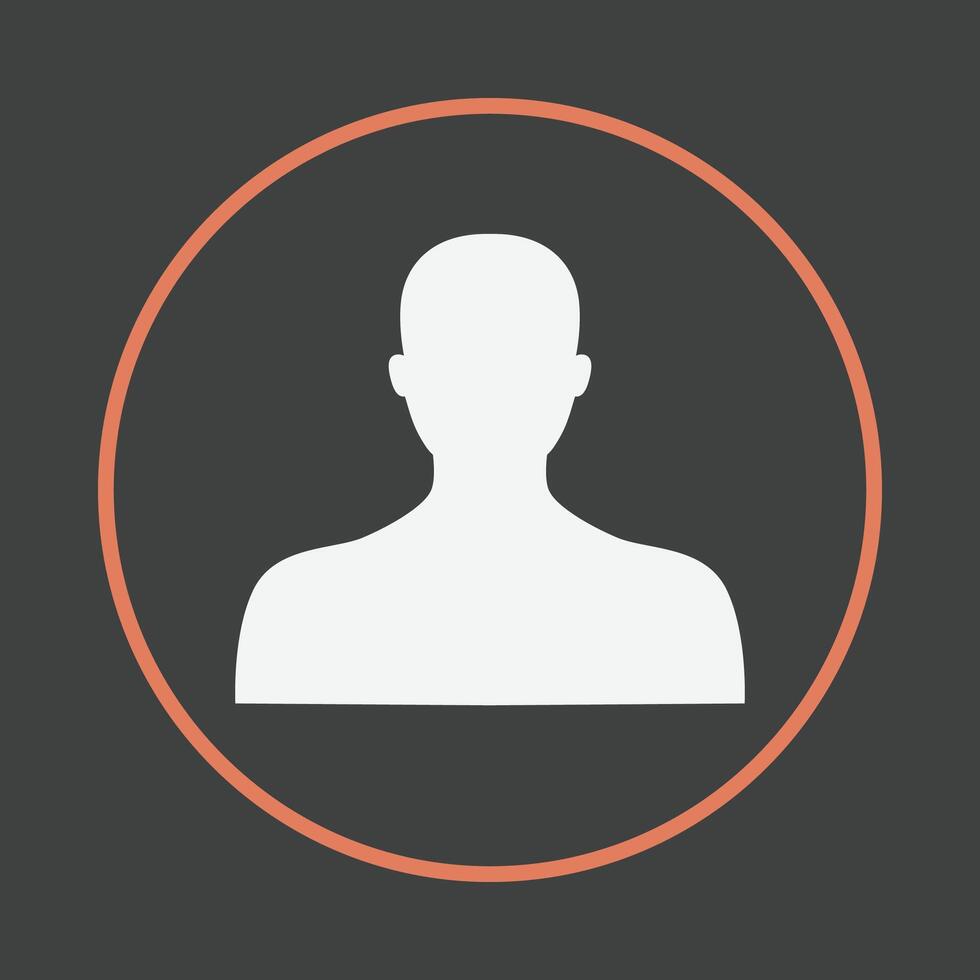 Person man favorable trendy icon attractive abstract illustration artwork design vector