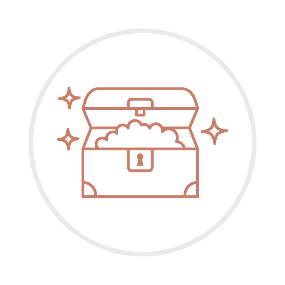Treasure applicable trendy icon attractive abstract illustration artwork colorful design vector