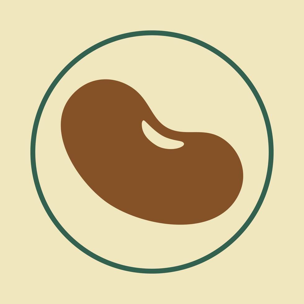 Kidney beans applicable trendy icon beautiful abstract illustration artwork colorful design vector
