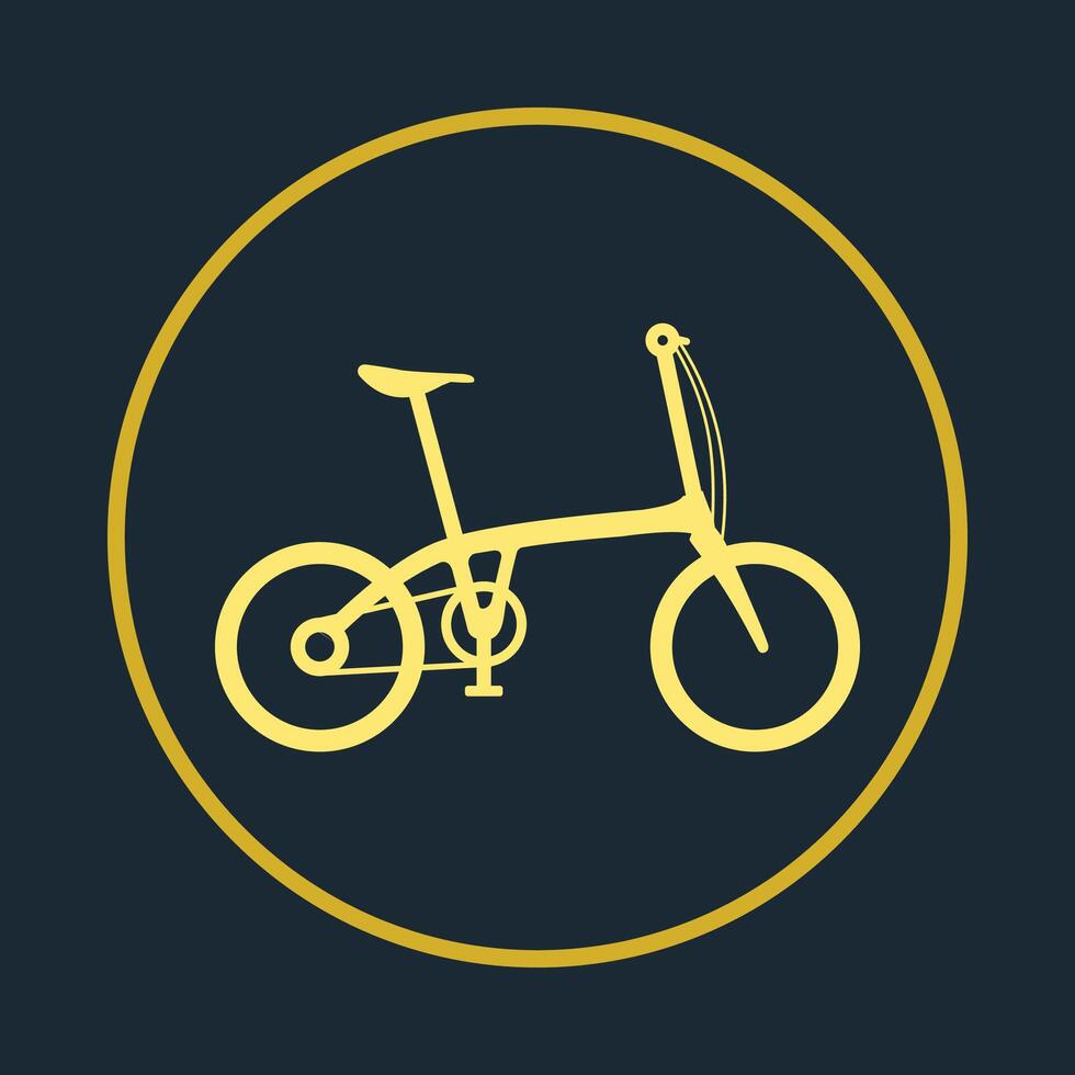 Folding cycle artwork trendy beautiful illustration lovely abstract icon design vector