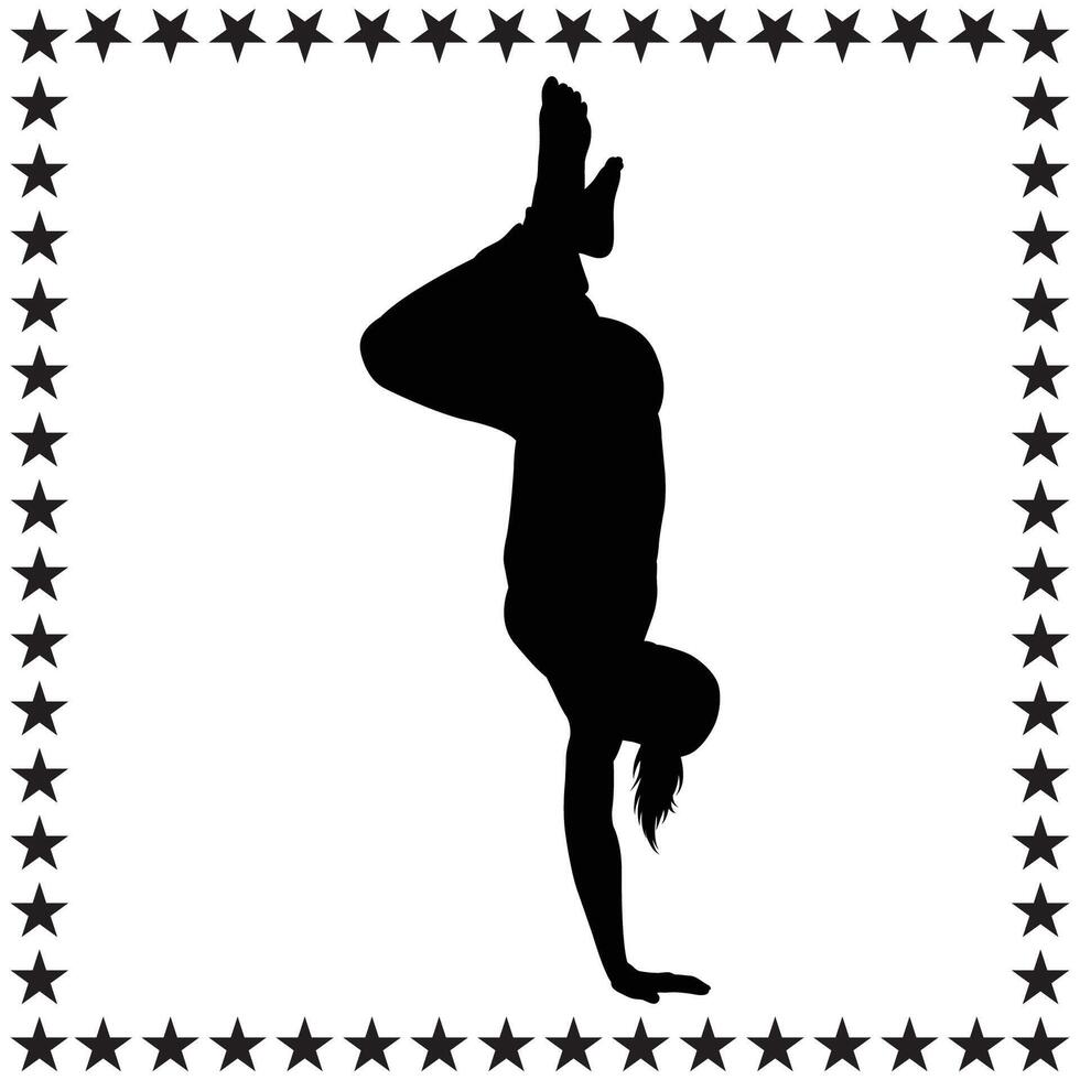 Karate Silhouette illustration, Karate Silhouette, Karate Silhouette art on white background vector
