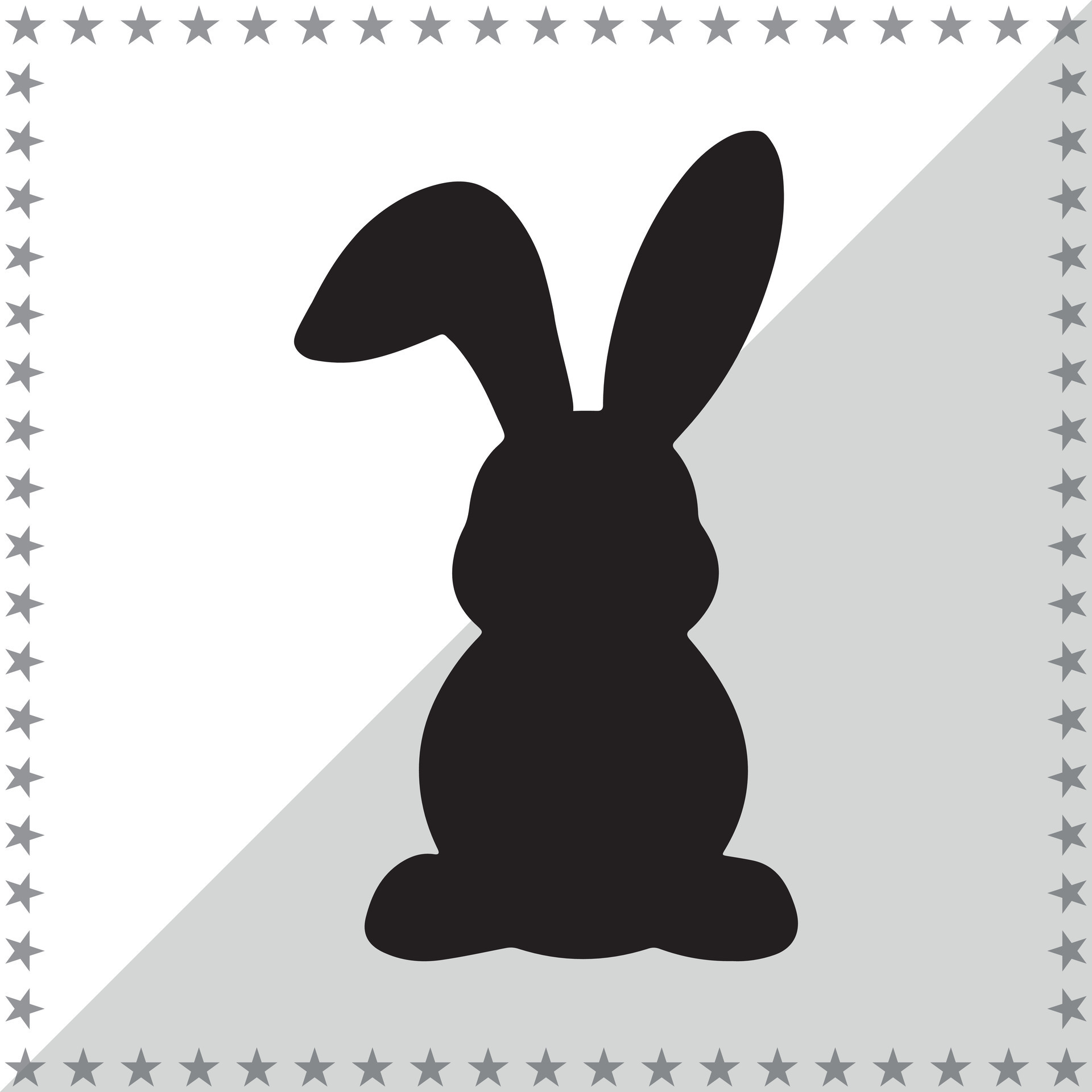 Easter Bunny Silhouette illustration, Easter Bunny Silhouette, Easter