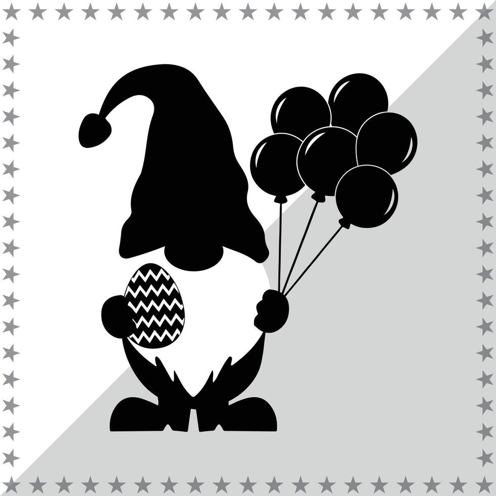 Easter Bunny Silhouette illustration, Easter Bunny Silhouette, Easter Bunny Silhouette art on white background vector