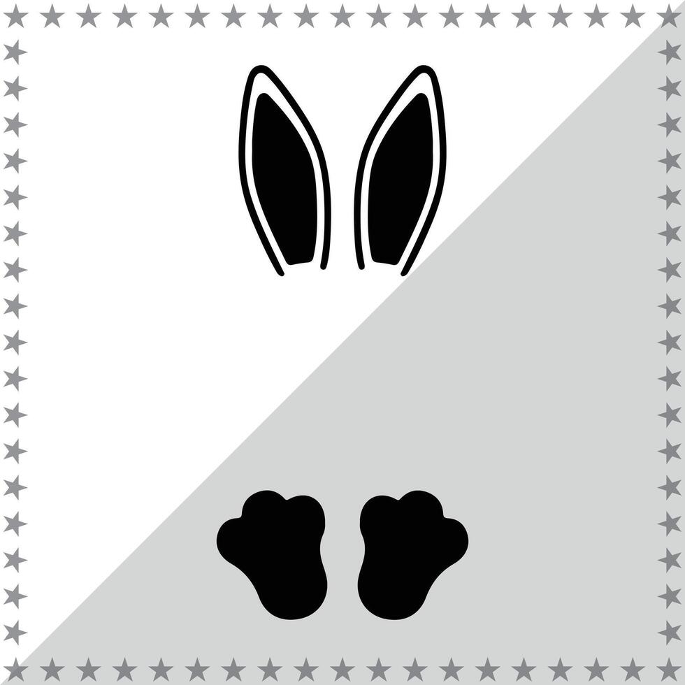Easter Bunny Silhouette illustration, Easter Bunny Silhouette, Easter Bunny Silhouette art on white background vector