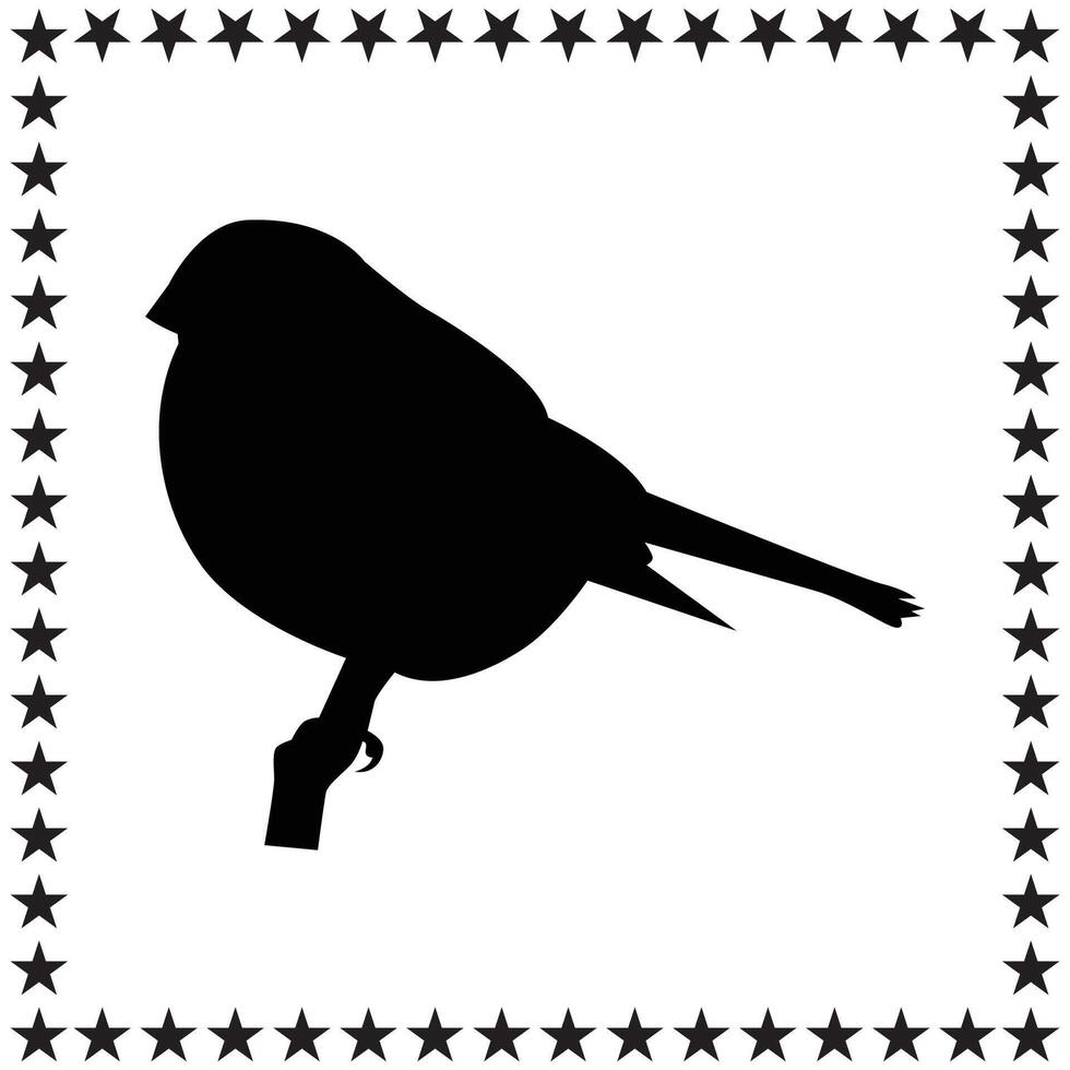 Bird Silhouette illustration, Bird Silhouette, Bird Silhouette art on white background vector