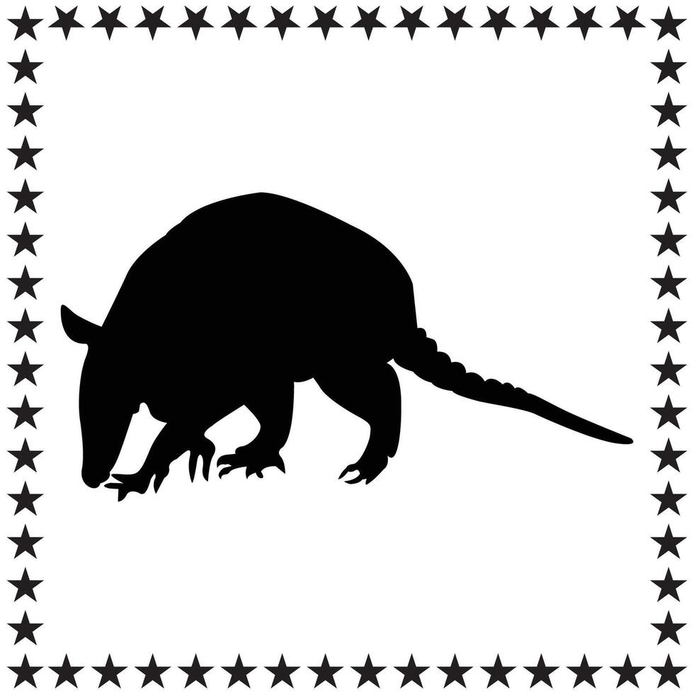 Alligator Silhouette illustration, Alligator Silhouette, Alligator Silhouette art on white background vector