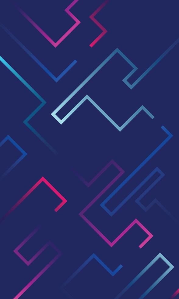 Cute wallpaper of irregular abstract colorful lines vector