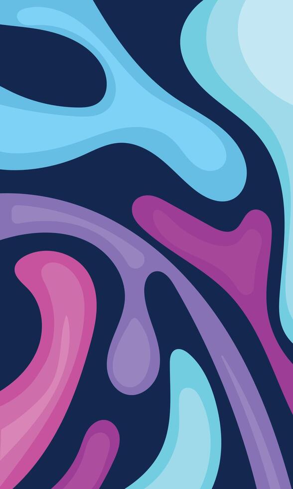 Cute wallpaper flow colorful abstract fluid vector