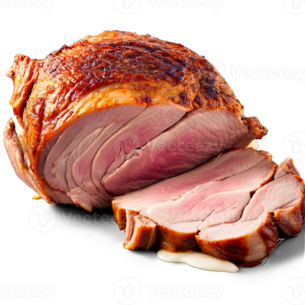 Pork shoulder boneless slow roasted pulled apart photographed in soft light Food and culinary concept png