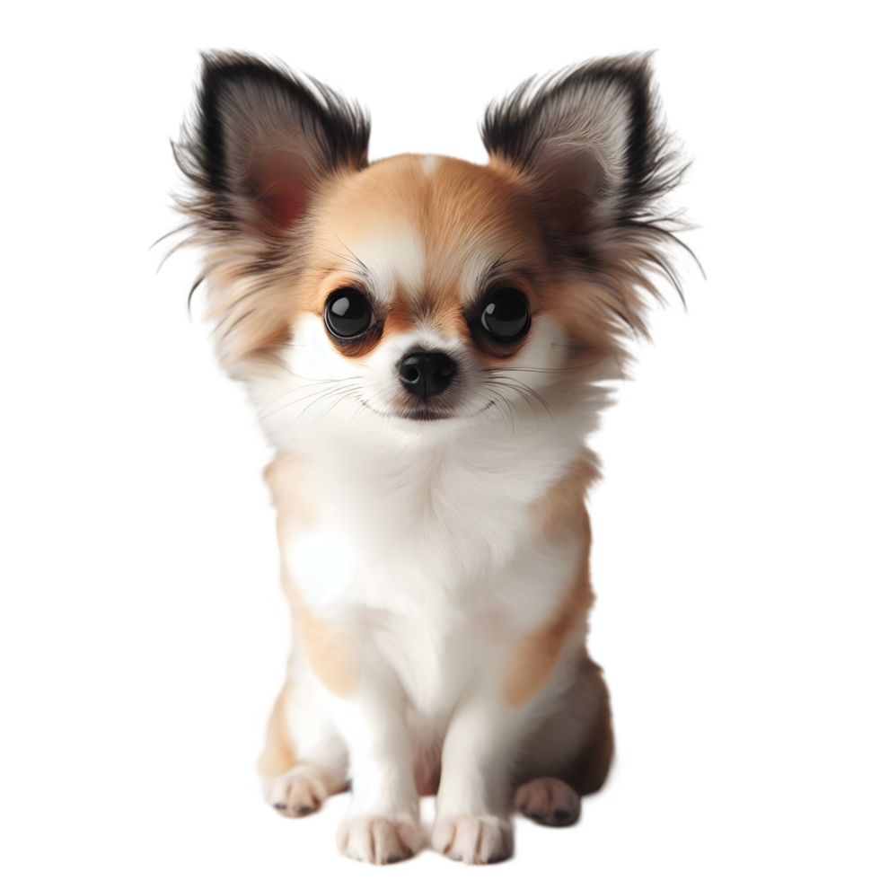 Chihuahua dog sitting isolated from background png