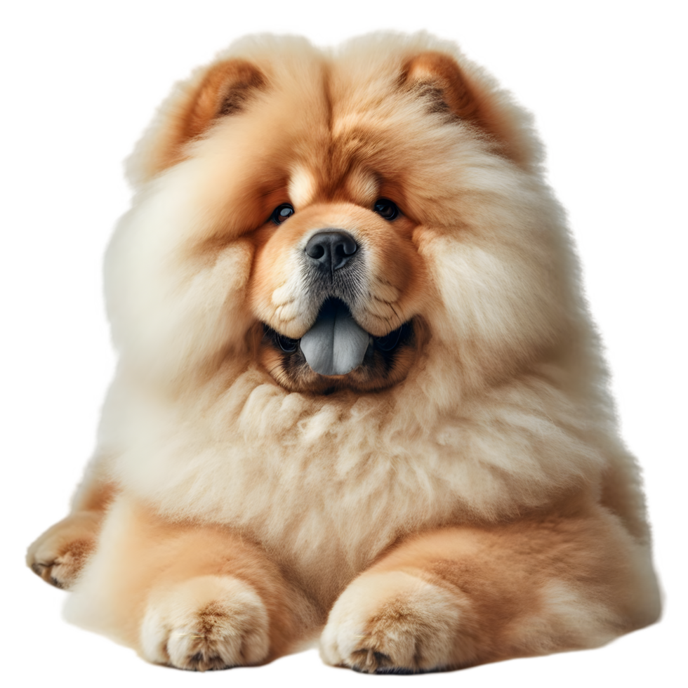 Chow chow dog isolated from background png