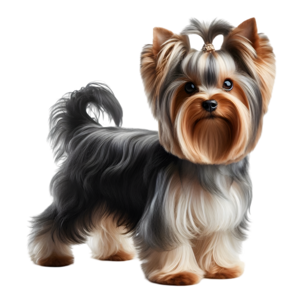 Yorkshire terrier dog isolated from background png