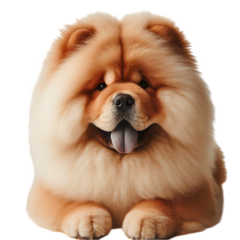 Chow chow dog isolated from background png