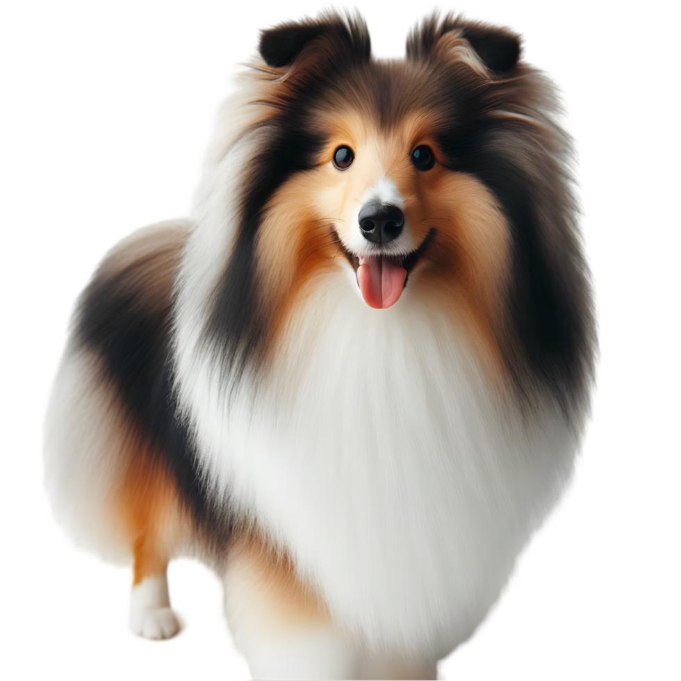 Sheltie dog isolated from background png