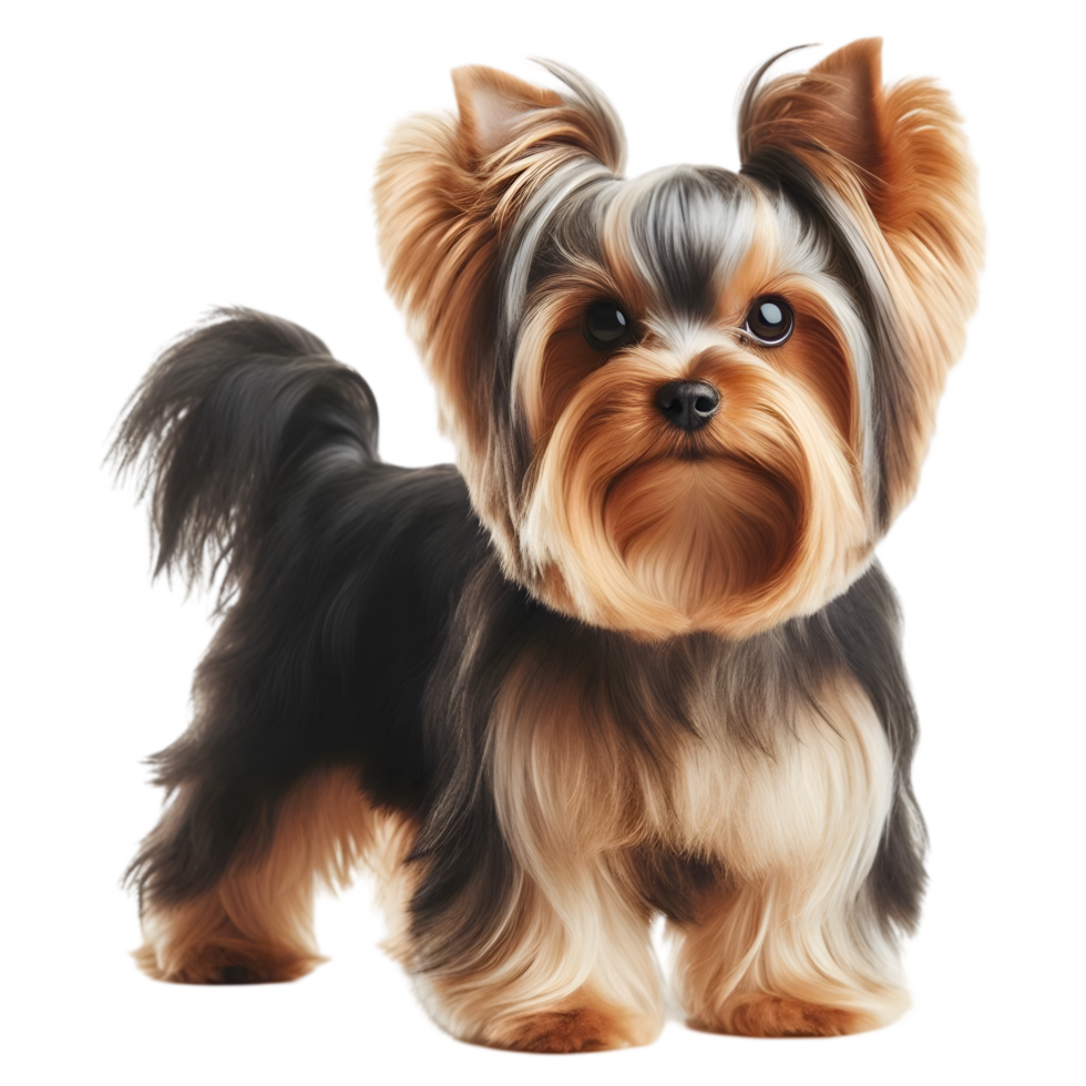 Yorkshire terrier dog isolated from background png