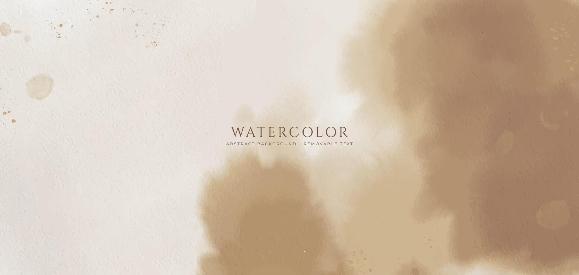 Abstract horizontal watercolor background. Neutral light colored empty space background illustration vector