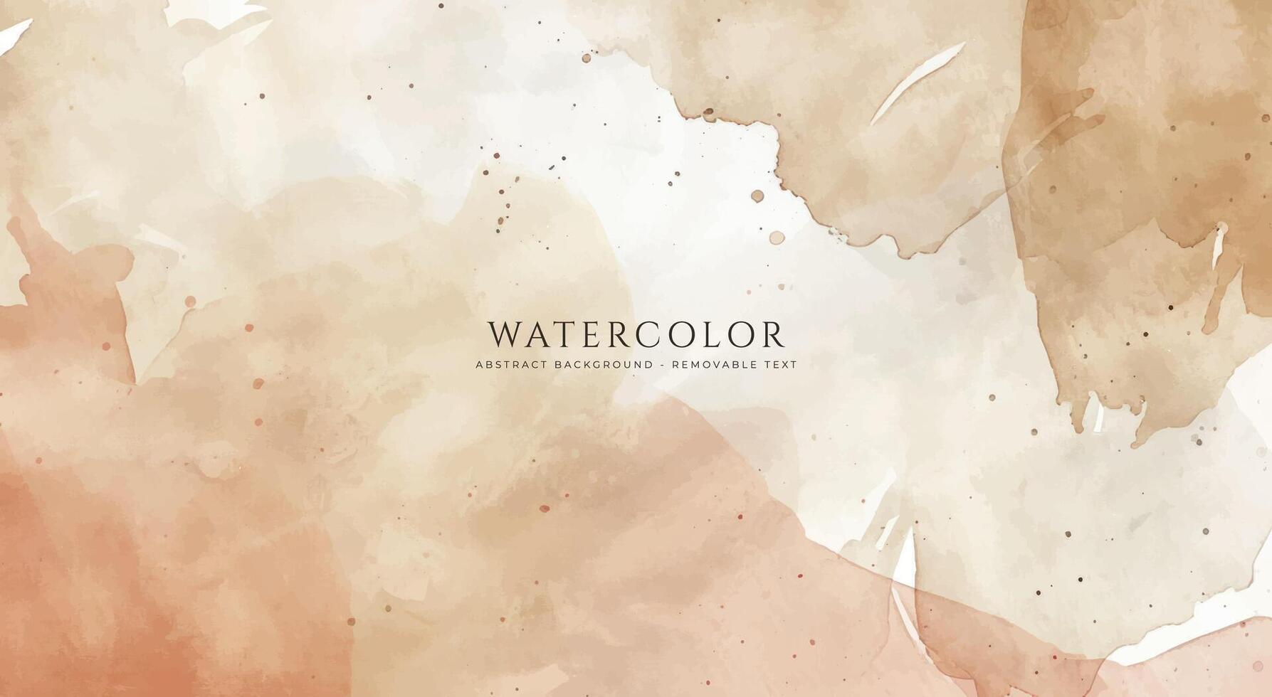 Abstract horizontal watercolor background. Neutral light colored empty space background illustration vector