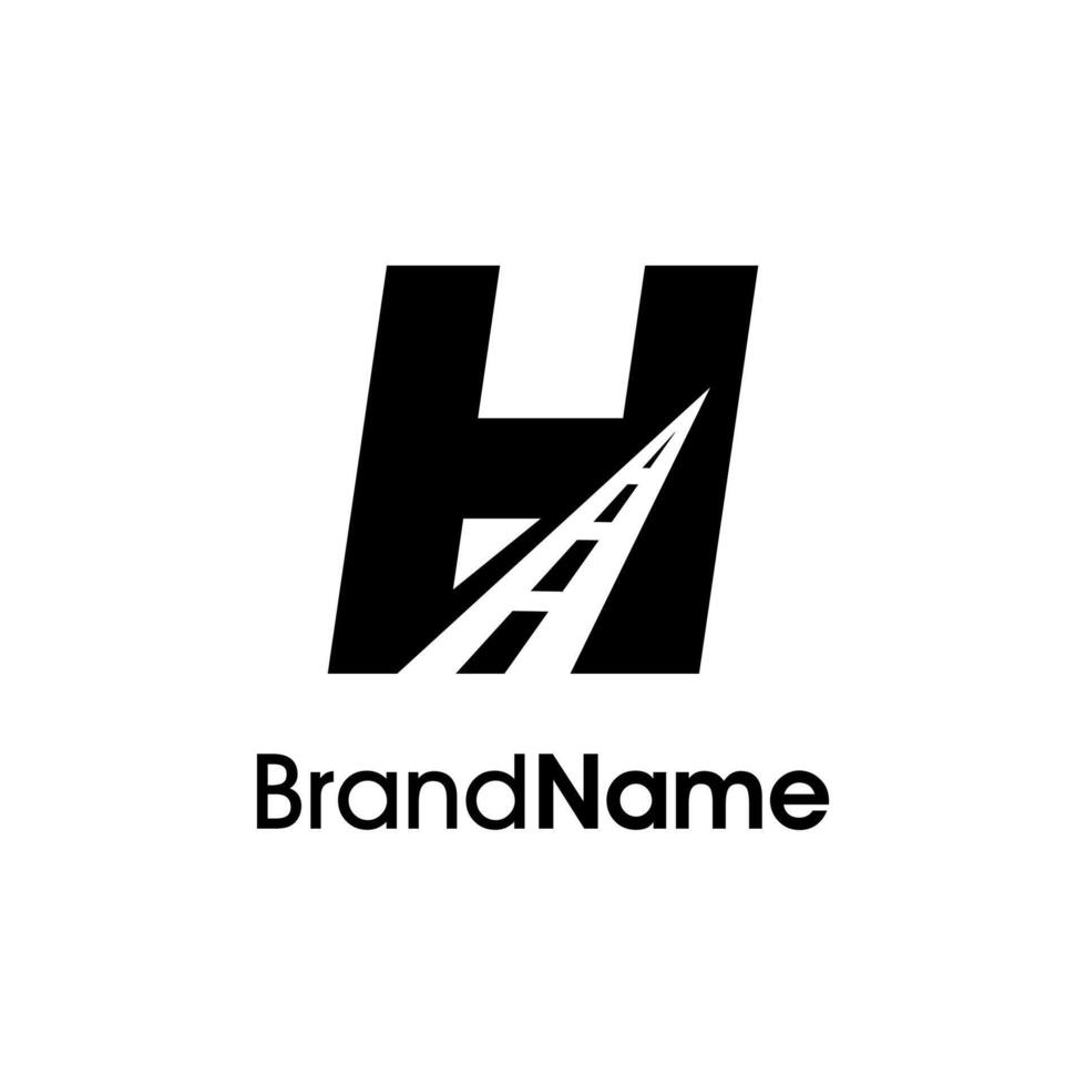 Minimalist Initial H Way Logo vector